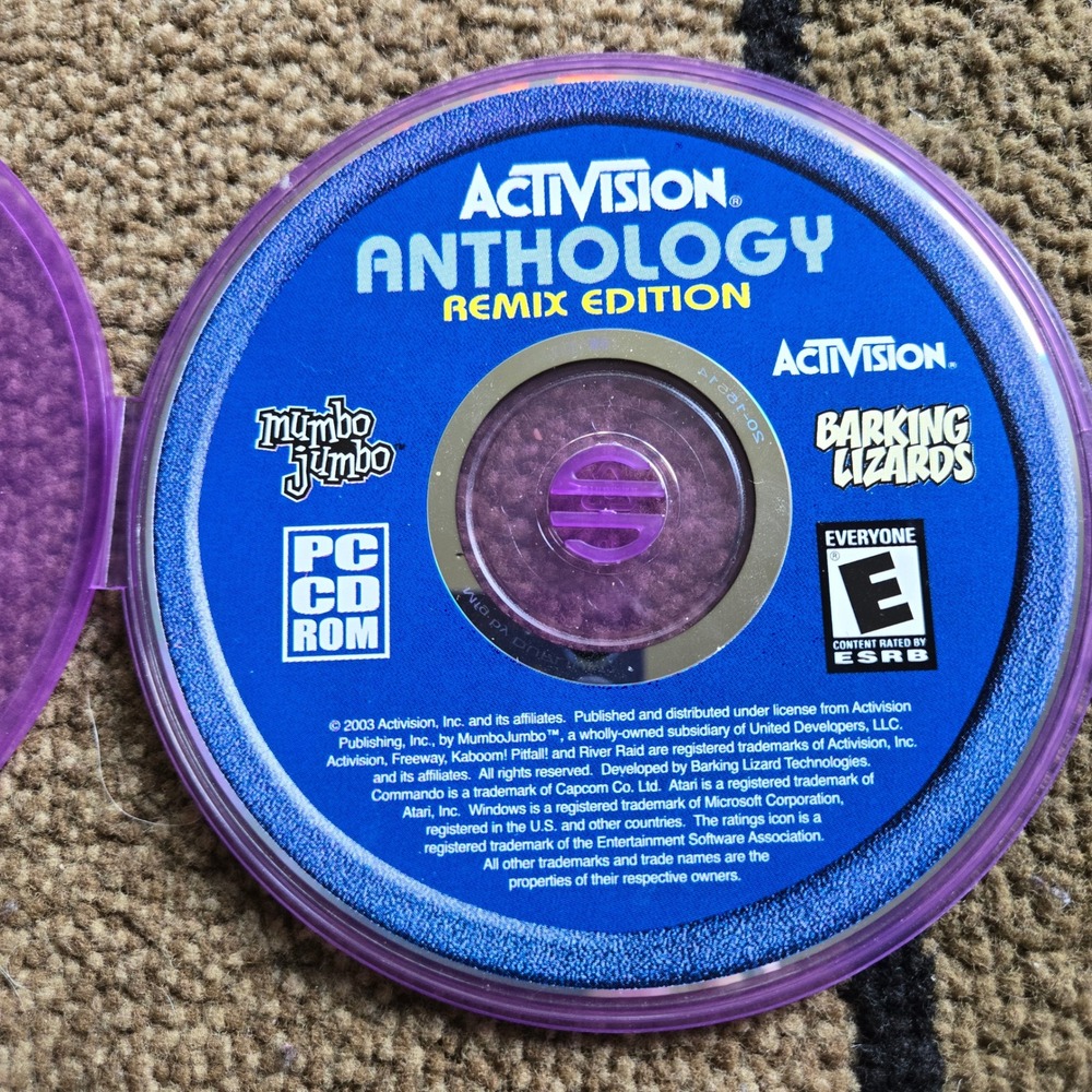Activision Anthology Remix Edition PC CD-ROM 2003 Atari 2600 Classics Retro Game
